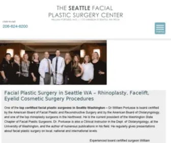 Seattlefacial.com(Board Certified Facial Plastic Surgeon in Seattle Washington) Screenshot