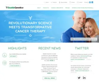 Seattlegenetics.com(Seattle Genetics) Screenshot