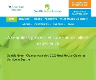 Seattlegreencleaner.com(EstSeattle Green Cleaner 2020 Best House Cleaning Service Award) Screenshot