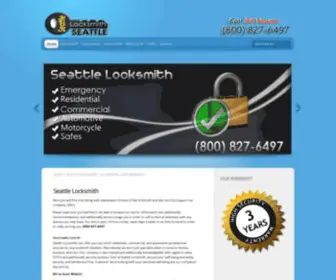 Seattlelocksmithinc.com(Seattle Locksmith) Screenshot