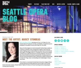 Seattleoperablog.com(Seattle Opera Blog) Screenshot