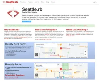 Seattlerb.org(Seattle.rb) Screenshot