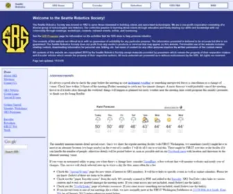 Seattlerobotics.org(Seattle Robotics Society) Screenshot