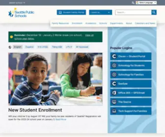 Seattleschools.org(Seattle Public Schools) Screenshot