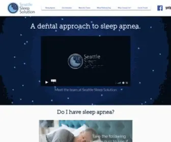 Seattlesleepapneasolution.com(Snoring & Sleep Apnea Treatment) Screenshot