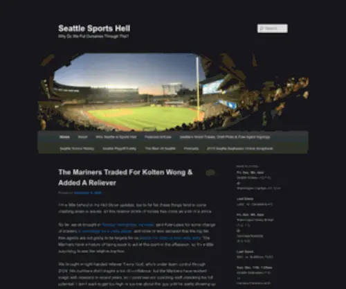 Seattlesportshell.com(Seattle Sports Hell) Screenshot