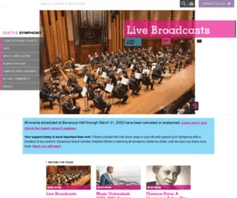 Seattlesymphony.org(Seattle Symphony) Screenshot