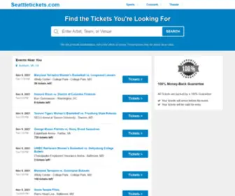 Seattletickets.com(Seattle Concerts) Screenshot