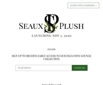 Seauxplush.com(Seaux Plush) Screenshot