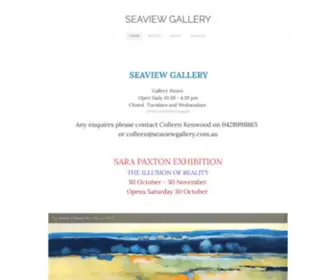 Seaviewgallery.com.au(SEAVIEW GALLERY) Screenshot