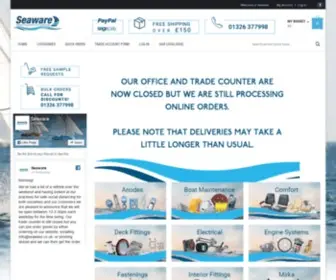 Seaware.co.uk(Leading UK marine wholesaler of marine equipment and fastenings) Screenshot