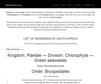 Seaweedafrica.org(SeaweedAfrica) Screenshot