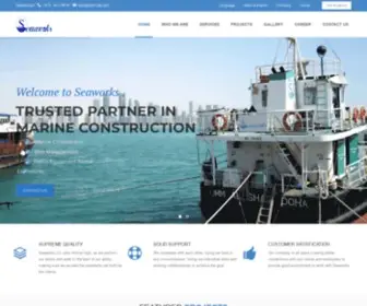 Seaworks.net(MARINE CONSTRUCTION AND DREDGING) Screenshot