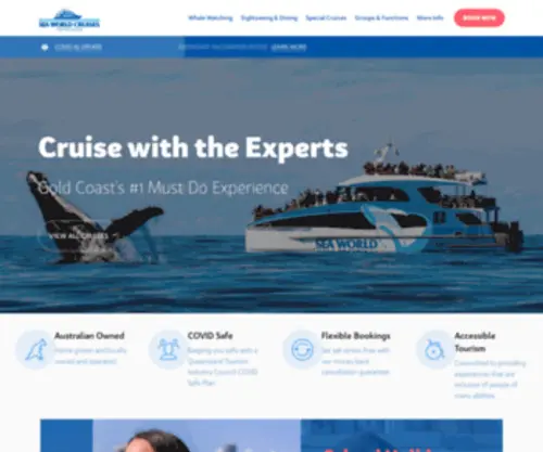 SeaWorldcruises.com.au(Gold Coast's #1 Whale Watching) Screenshot