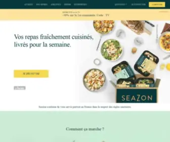 Seazon.fr(Vos plats frais livrés chez vous chaque semaine) Screenshot