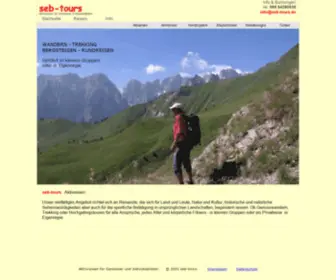 Seb-Tours.de(Wanderreisen in kleinen Gruppen oder individuell) Screenshot