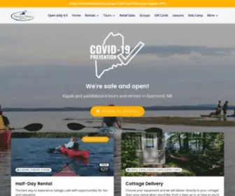 Sebagotrails.com(Sebago Trails Paddling Company) Screenshot