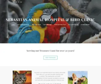 Sebastiananimalhospital.com(SEBASTIAN ANIMAL HOSPITAL & BIRD CLINIC) Screenshot