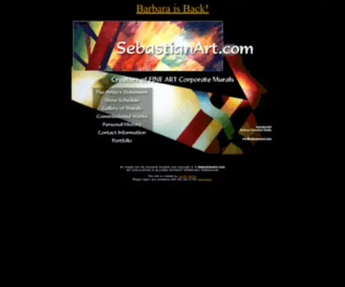 Sebastianart.com(Barbara Sebastian) Screenshot
