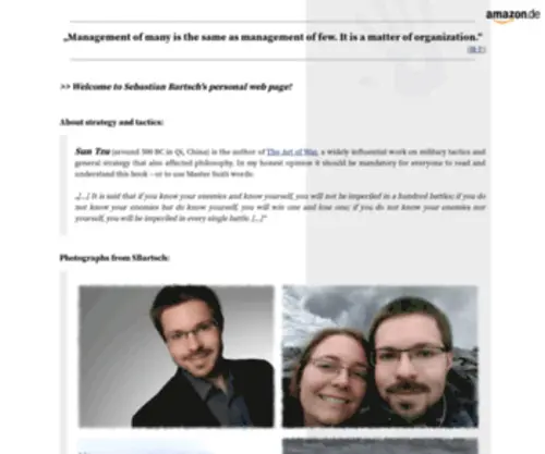 Sebastianbartsch.de(Private website (Engineer) Screenshot