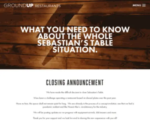 Sebastianstable.com(Sebastian's Table & Eleanora) Screenshot