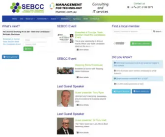 Sebcc.net.au(South East Brisbane Chamber of Commerce) Screenshot
