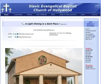 Sebchurch.org(Slavic Evangelical Baptist Church of Hollywood) Screenshot