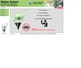 Sebert.at(Homepage der Internationalen Spedition) Screenshot