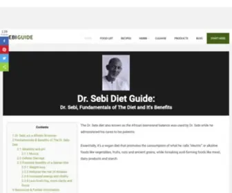 Sebiguide.com(Your guide to a more natural) Screenshot