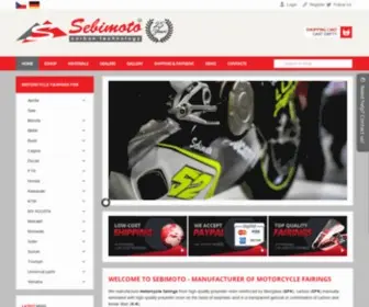 Sebimoto.com(Sebimoto motorcycle fairings) Screenshot