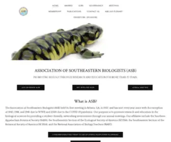 Sebiologists.org(The Association of Southeastern Biologists (ASB)) Screenshot