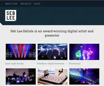 Seblee.me(Laser artist and presenter) Screenshot