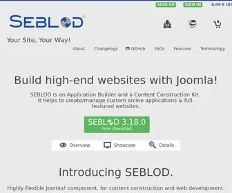 Seblod.com(SEBLOD is a Web Application Builder and Content Construction Kit (CCK)) Screenshot