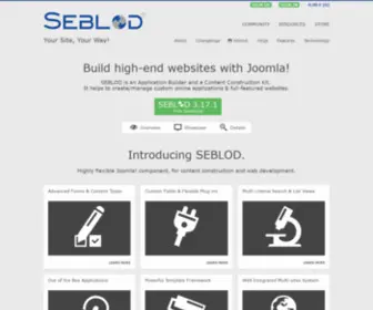 Seblod.fr(SEBLOD is an Application Builder and a Content Construction Kit) Screenshot