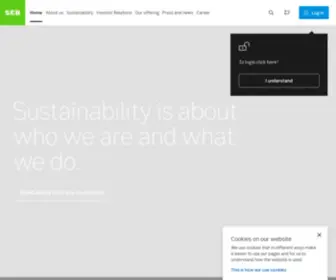 Seb.net(The leading Nordic corporate bank) Screenshot