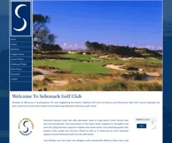 Sebonack.com(Sebonack Golf Club) Screenshot