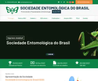 Seb.org.br(Sociedade Entomológica do Brasil) Screenshot