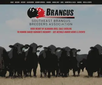 Sebrangus.com(Southeast Brangus Breeders Association) Screenshot