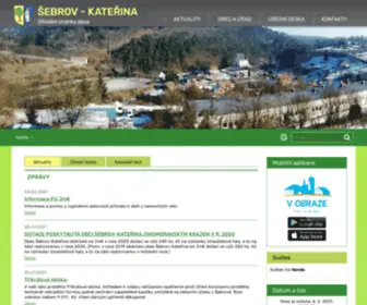 Sebrov-Katerina.cz(Obec Šebrov) Screenshot