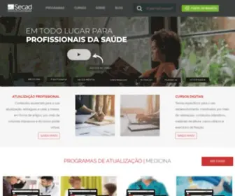 Secad.com.br(Atualização Profissional para Profissionais da Saúde) Screenshot