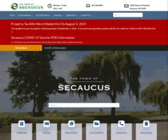 Secaucusnj.org(The location of said regular meetings) Screenshot