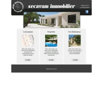 Secavam.com(Accueil) Screenshot