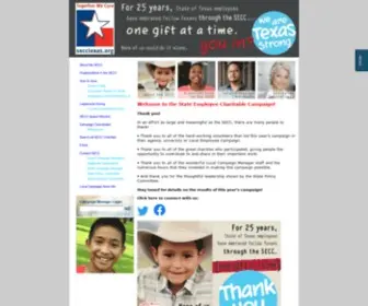 Secctexas.org(Texas State Employee Charitable Campaign) Screenshot