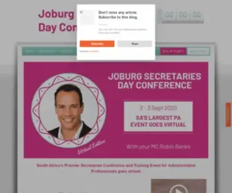 SeCDay.co.za(Joburg's Secretaries Conference for Admin Professionals) Screenshot