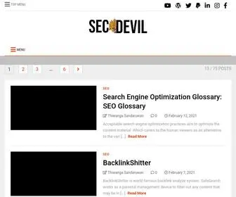 SeCDevil.com(WordPress) Screenshot