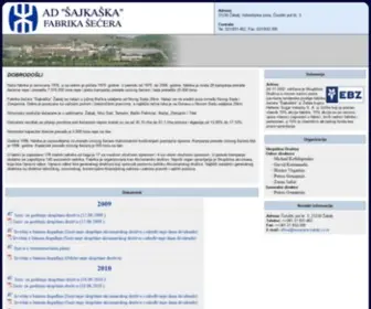 Secerana-Zabalj.co.rs(AD 'Sajkaska') Screenshot
