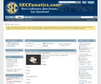 SecFanatics.com(SEC Sports Forum) Screenshot