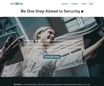 SecForce.com(Be One Step Ahead in Security) Screenshot