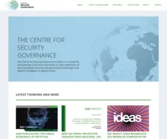 SecGovcentre.org(Centre for Security Governance) Screenshot