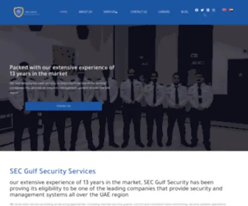 SecGulfsecurity.ae(SecGulf Security) Screenshot